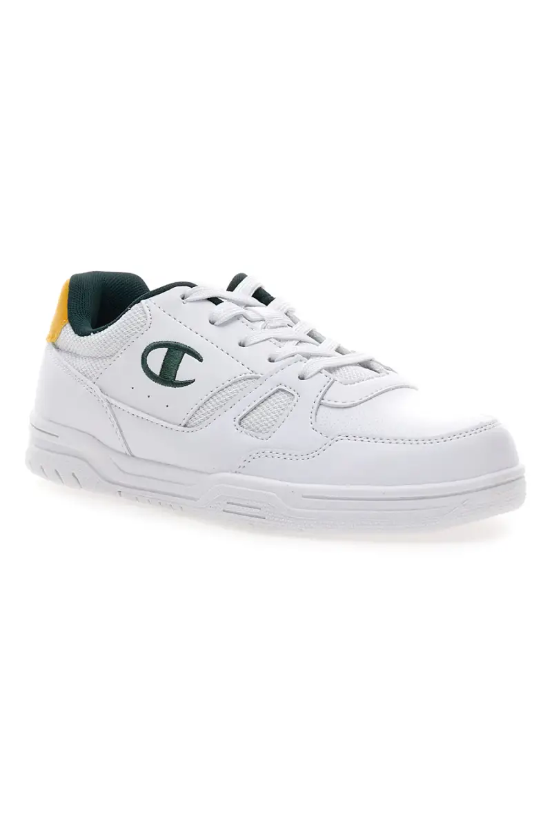 Sneakers bianche con dettagli verde e giallo Champion CLY 87 B GS [BIANCO] miniatura 2