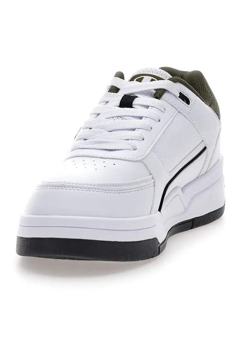 Sneakers bianche con dettagli verde e nero Champion RD18 HERITAGE LOW [BIANCO] miniatura 3