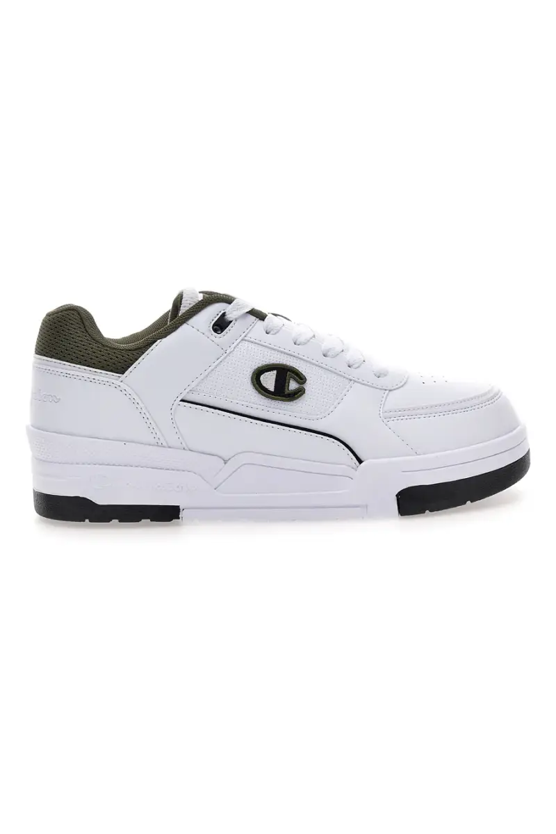 Sneakers bianche con dettagli verde e nero Champion RD18 HERITAGE LOW [BIANCO]