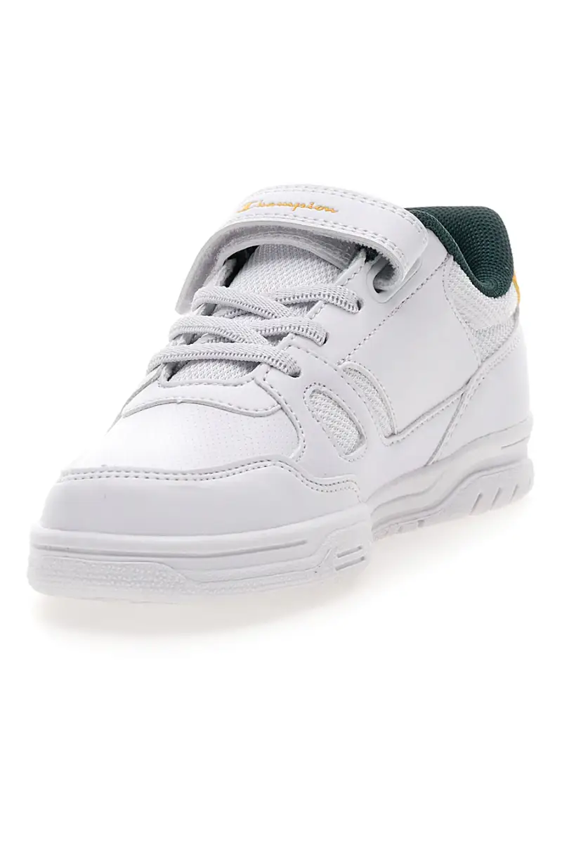 Sneakers bianche con dettagli verdi e gialli Champion CLY 87 B PS [BIANCO] miniatura 3