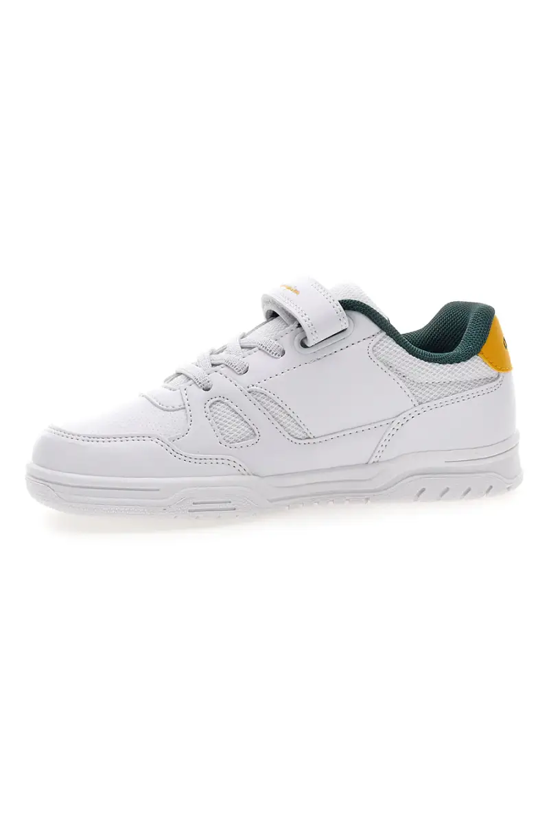 Sneakers bianche con dettagli verdi e gialli Champion CLY 87 B PS [BIANCO] miniatura 4