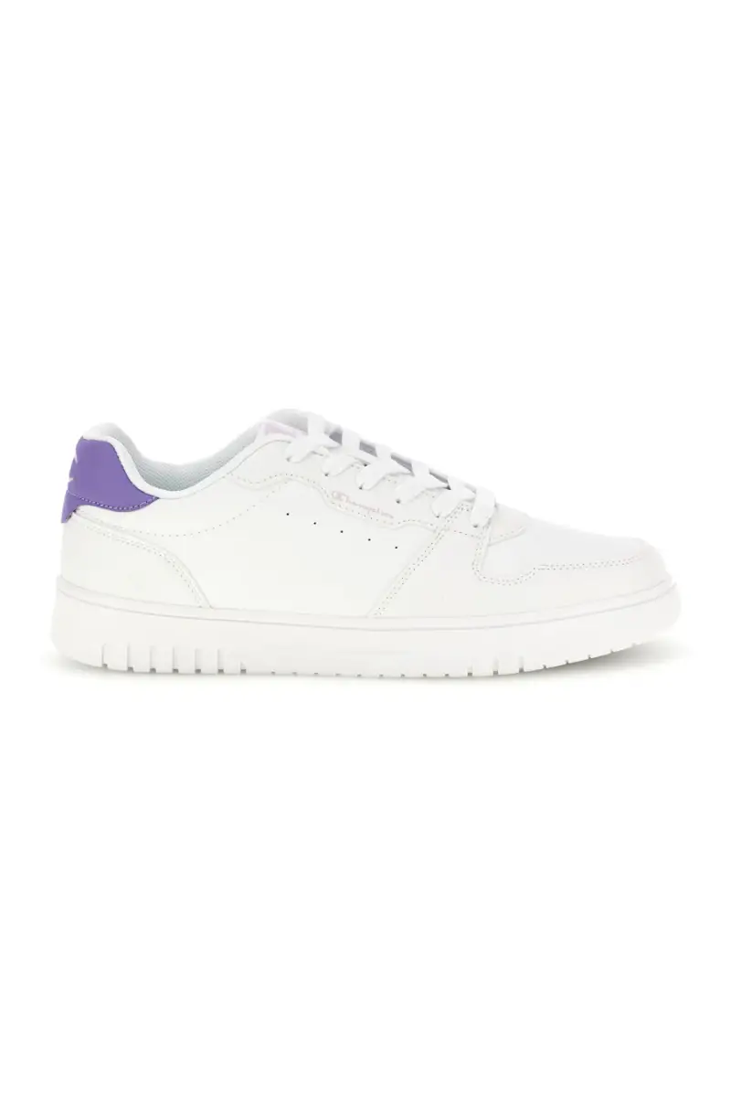Sneakers bianche con dettaglio viola Champion Cly Nwm [BIANCO]
