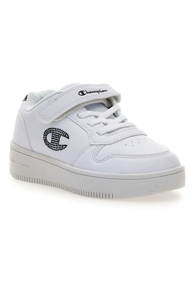 Sneakers bianche con glitter e suola platform Champion RD18 Platform Glitter G PS [BIANCO] miniatura 2