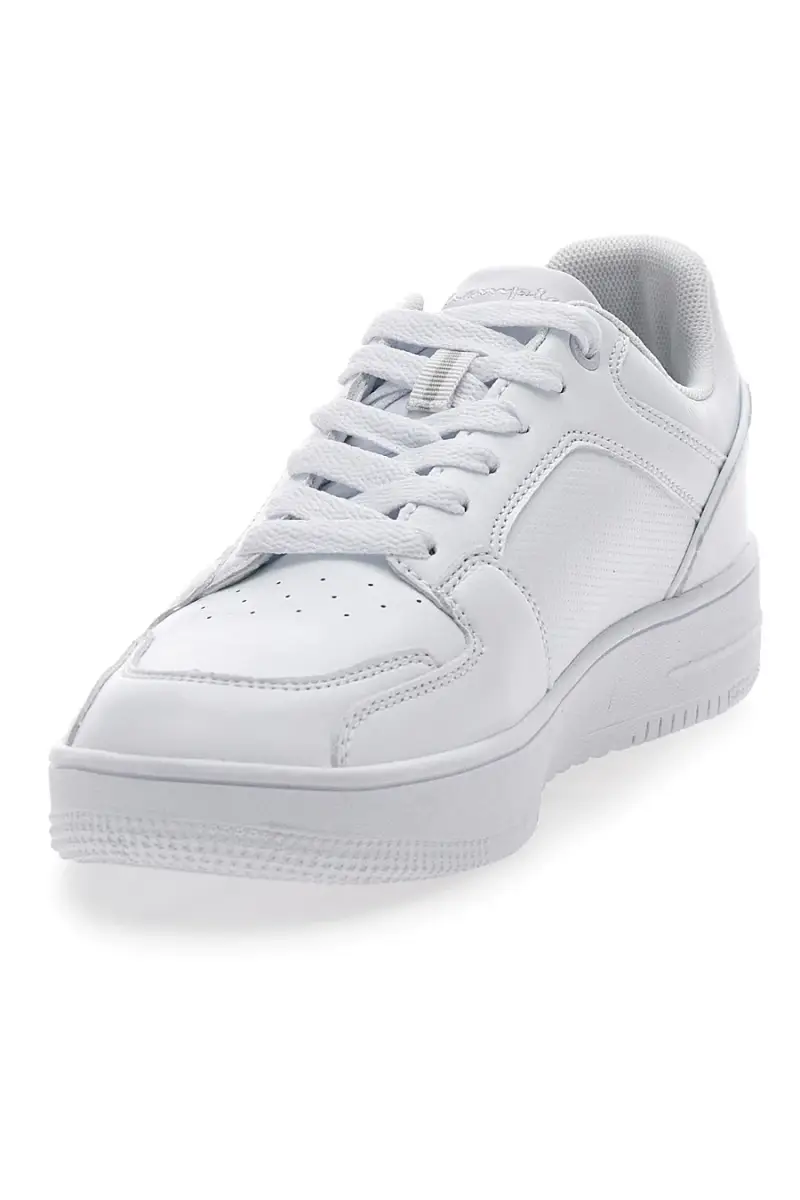 Sneakers Bianche con Lacci Casual Champion Rebound 2 0 Low [BIANCO] miniatura 3
