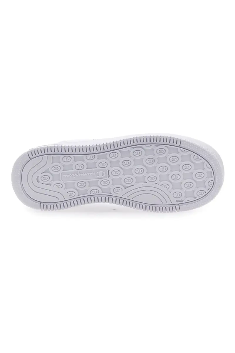 Sneakers Bianche con Logo in Glitter Rosa CHAMPION RD18 PLATFORM GLITTER G GS [BIANCO] miniatura 5