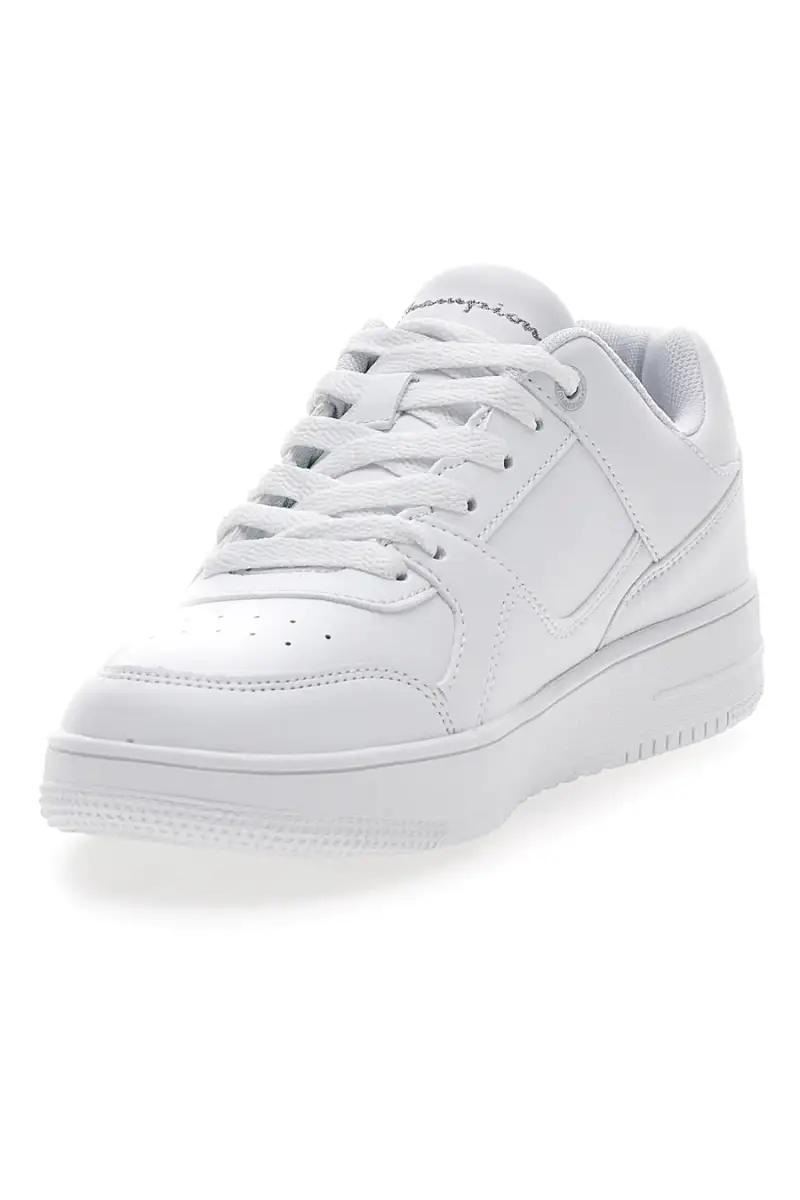 Sneakers Bianche con Logo Laterale Argento CHAMPION RD18 LOW G GS [BIANCO] miniatura 3