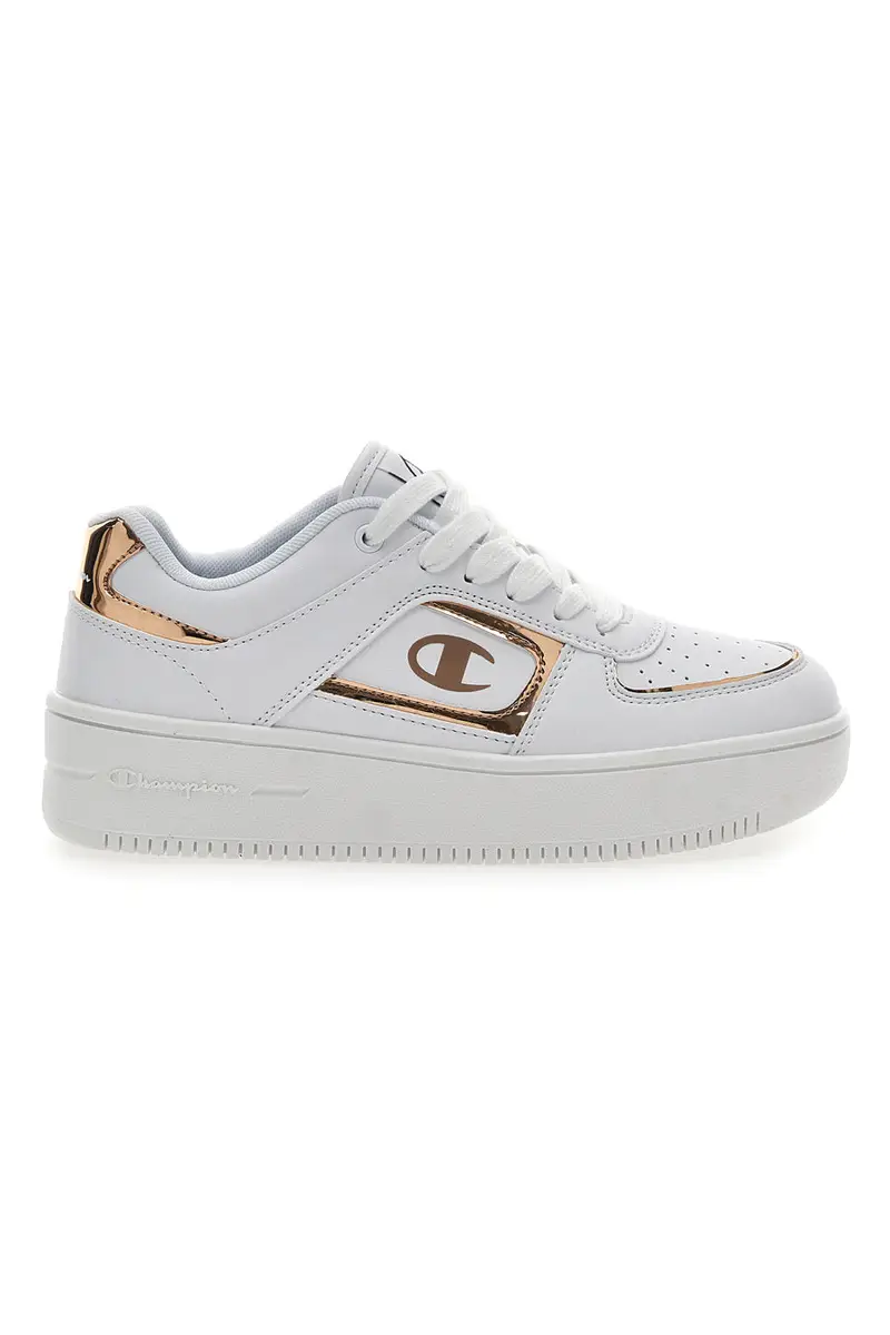 Sneakers Bianche Con Logo Laterale Champion Foul Plat Element [BIANCO