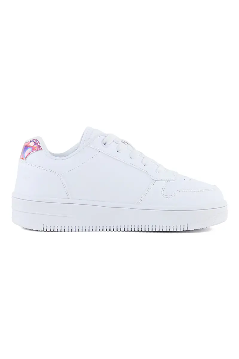 Sneakers Bianche Con Logo Laterale CHAMPION RD18 PLATFORM GLITTER G GS [BIANCO miniatura 2