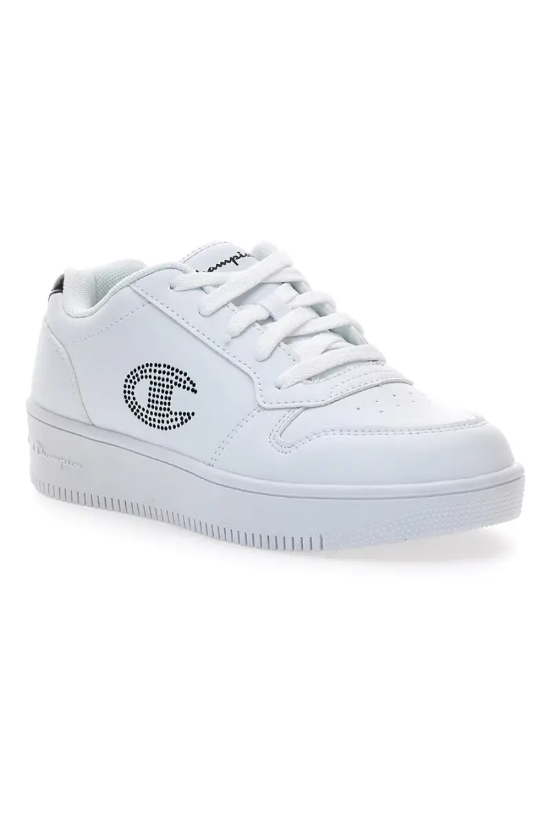 Sneakers bianche con platform e logo glitter Champion RD18 PLATFORM Glitter G GS [BIANCO] miniatura 2