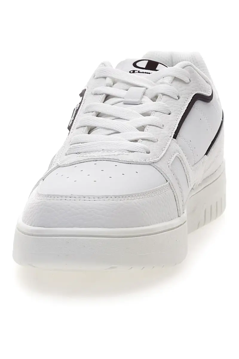 Sneakers bianche con profili neri Champion Clay Evolve [BIANCO] miniatura 3