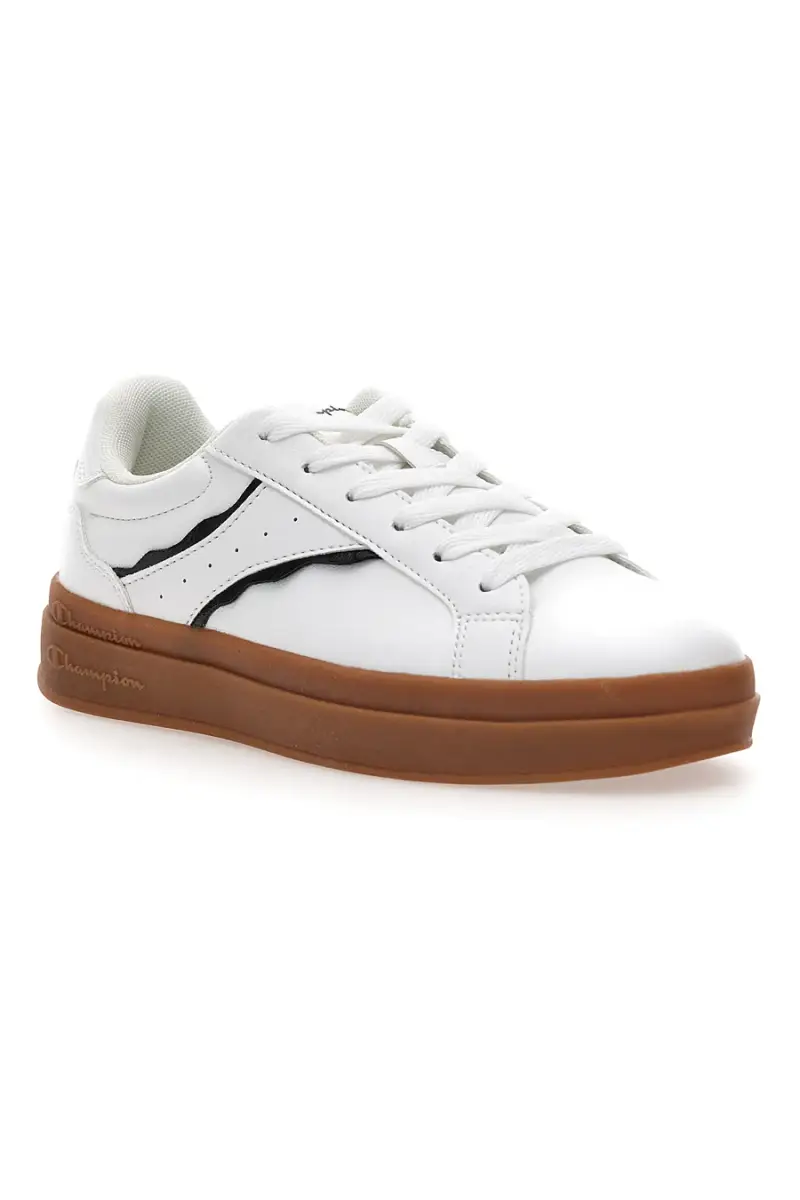 Sneakers bianche con suola marrone Champion PRESTIGE PLATFORM [BIANCO] miniatura 2