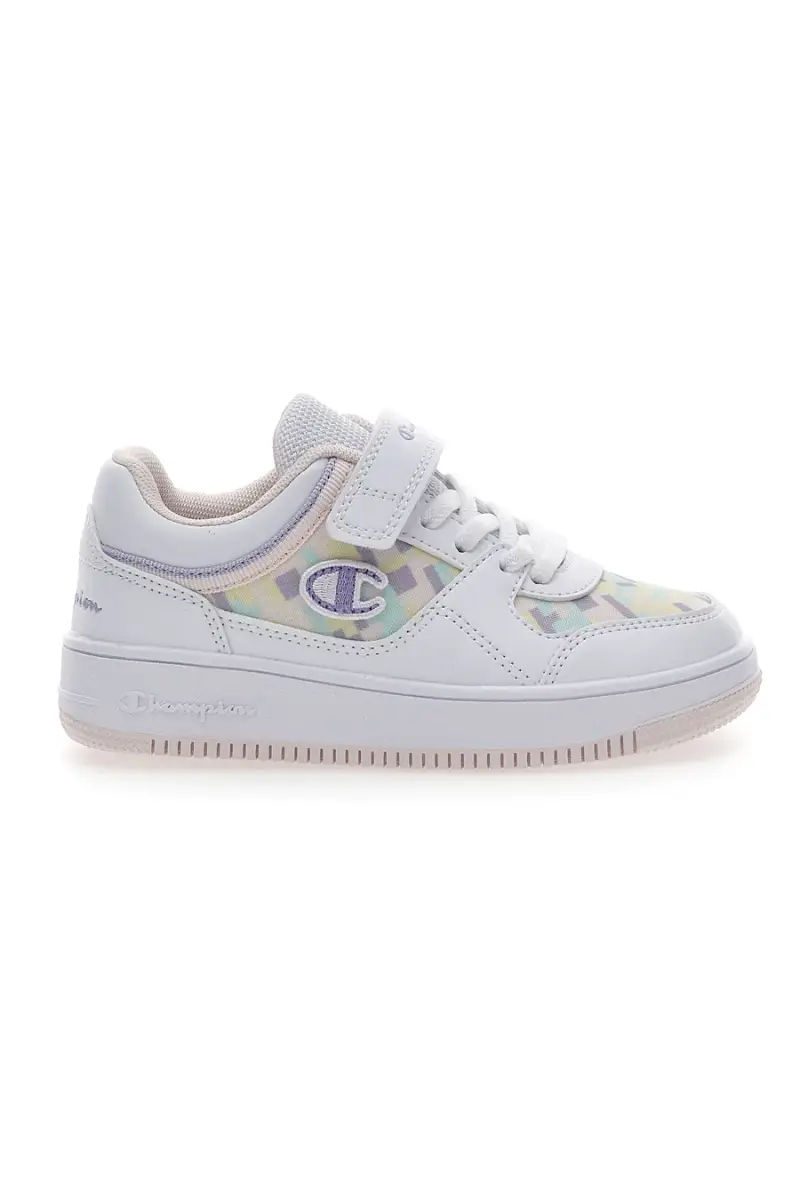 Sneakers Bianche con Velcro Champion Rebound Graphic [BIANCO]