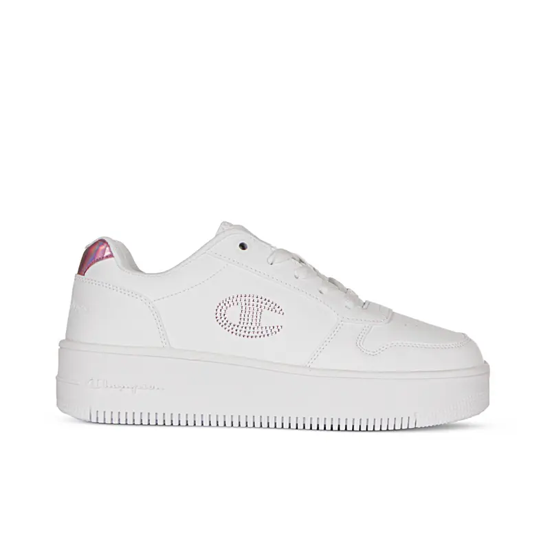 Sneakers bianche da ragazza Rebound con suola platform