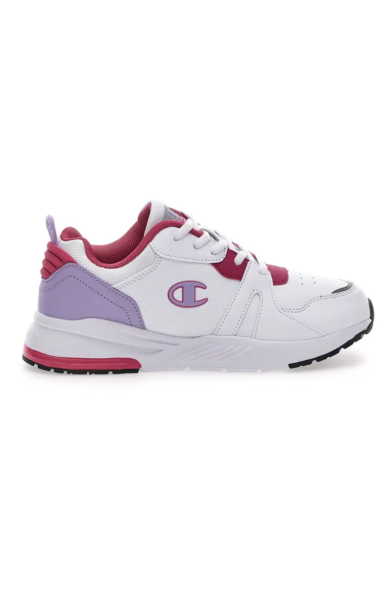 Sneakers Bianche e Fucsia Champion Ramp Up Pu G Gs [BIANCO