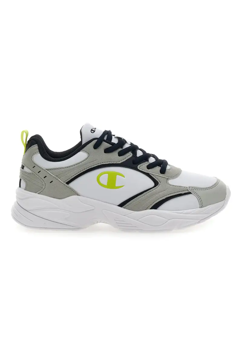 Sneakers Bianche e Grigie Champion Count B GS [BIANCO