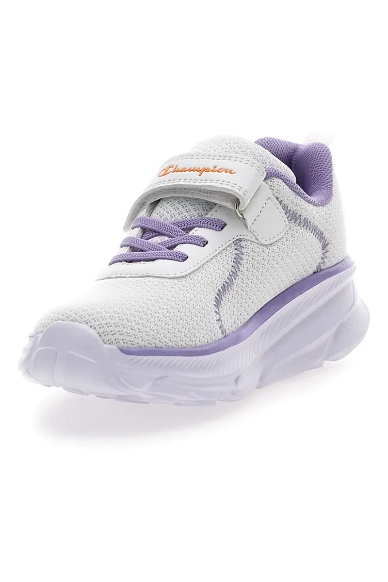 Sneakers bianche e lilla con strappo Champion HRO J GPS Low Cut [BIANCO] miniatura 3