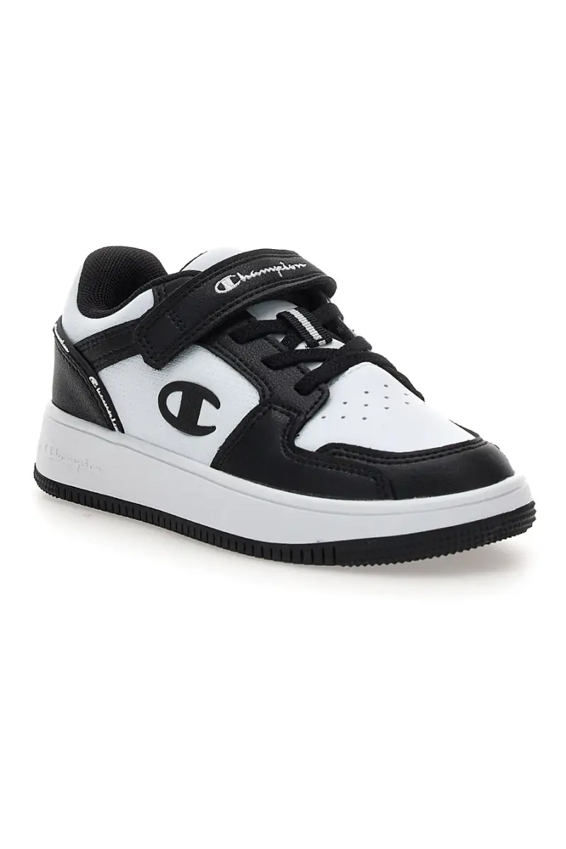 Sneakers bianche e nere con strappo Champion RD18 2.0 Low B PS [NERO miniatura 2