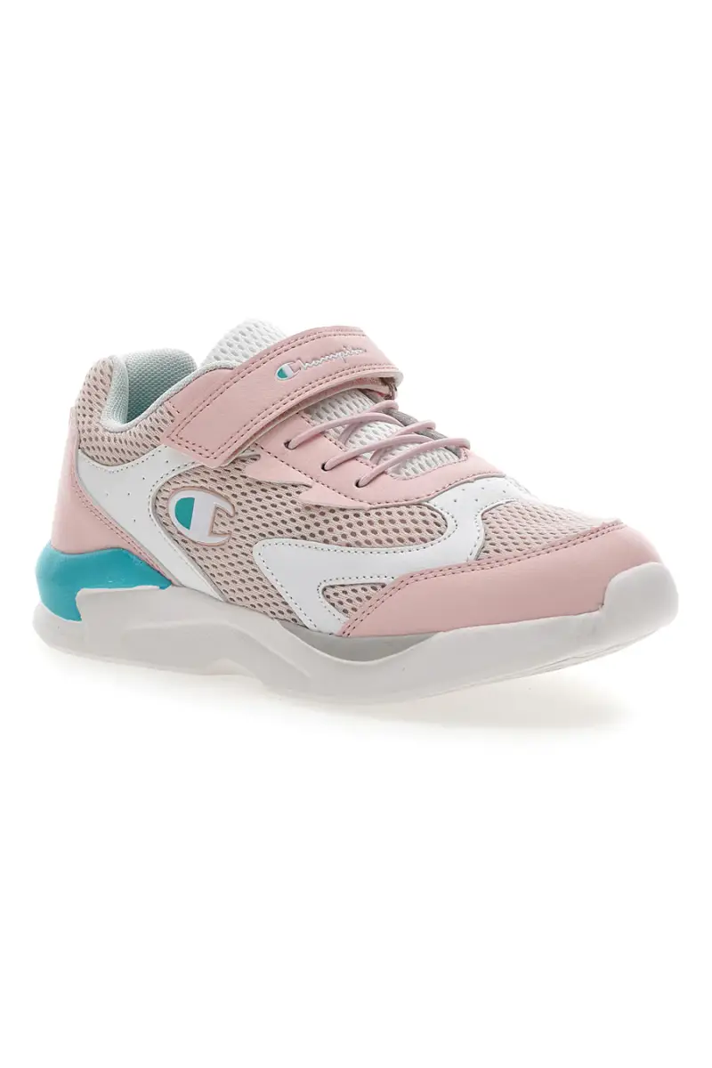 Sneakers Bianche e Rosa Champion Low Cut Shoe Fast R G GS [BIANCO miniatura 2