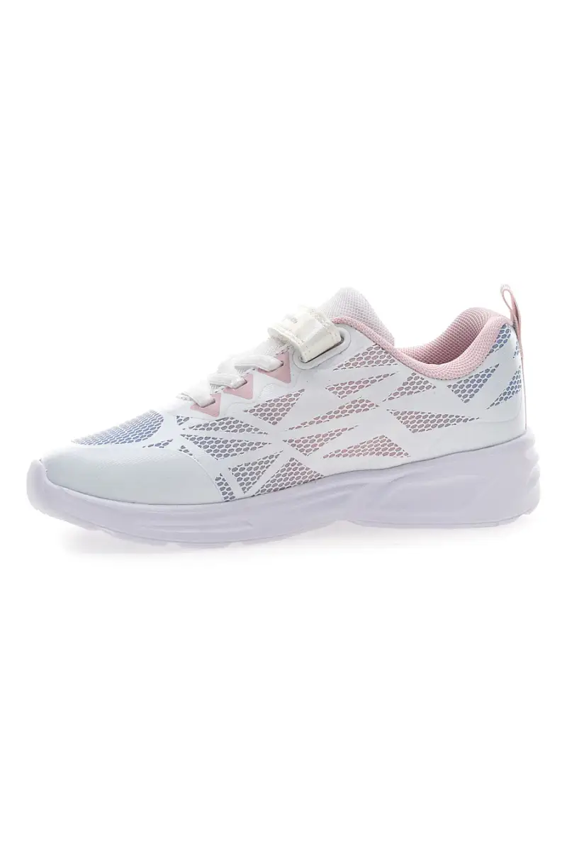 Sneakers bianche e rosa con luci Champion Wave Tri G PS [BIANCO] miniatura 4