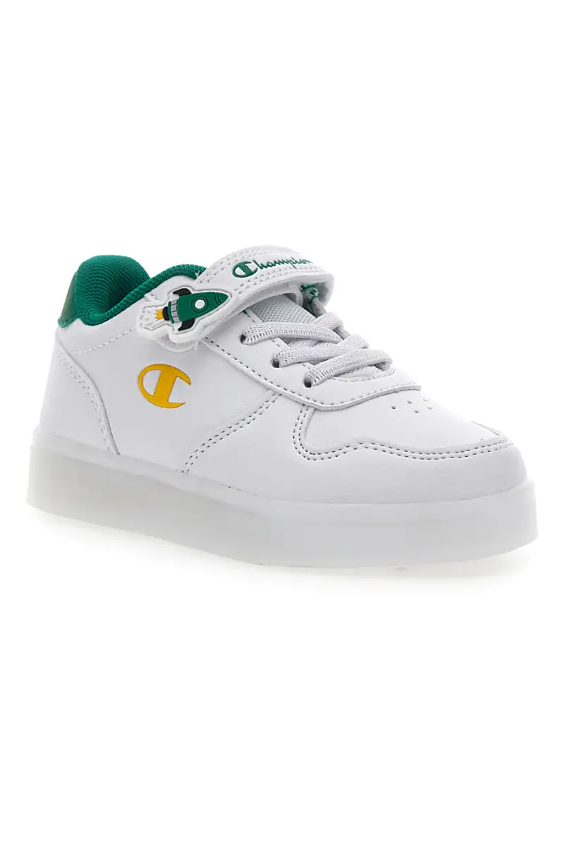 Sneakers Bianche e Verdi Con Luci Champion Glw B TD [BIANCO] miniatura 2