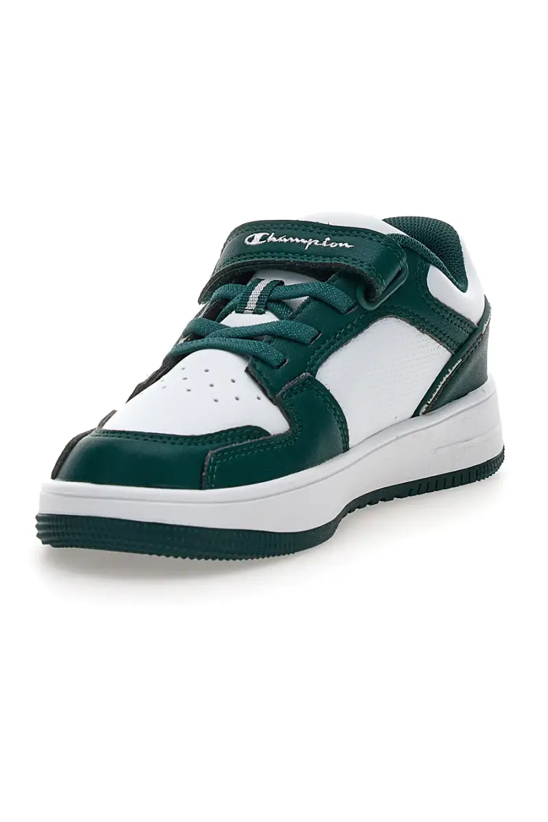 Sneakers bianche e verdi con strappo Champion RD18 2 0 Low B PS [BIANCO miniatura 4