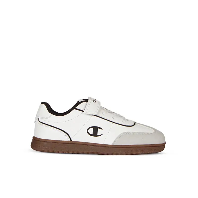 Sneakers bianche tennis da bimbo con strappo