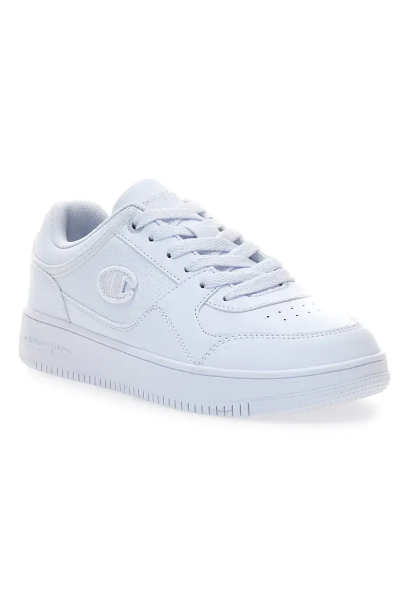 Sneakers bianche total white con logo Champion RD18 LOW B GS [BIANCO] miniatura 2