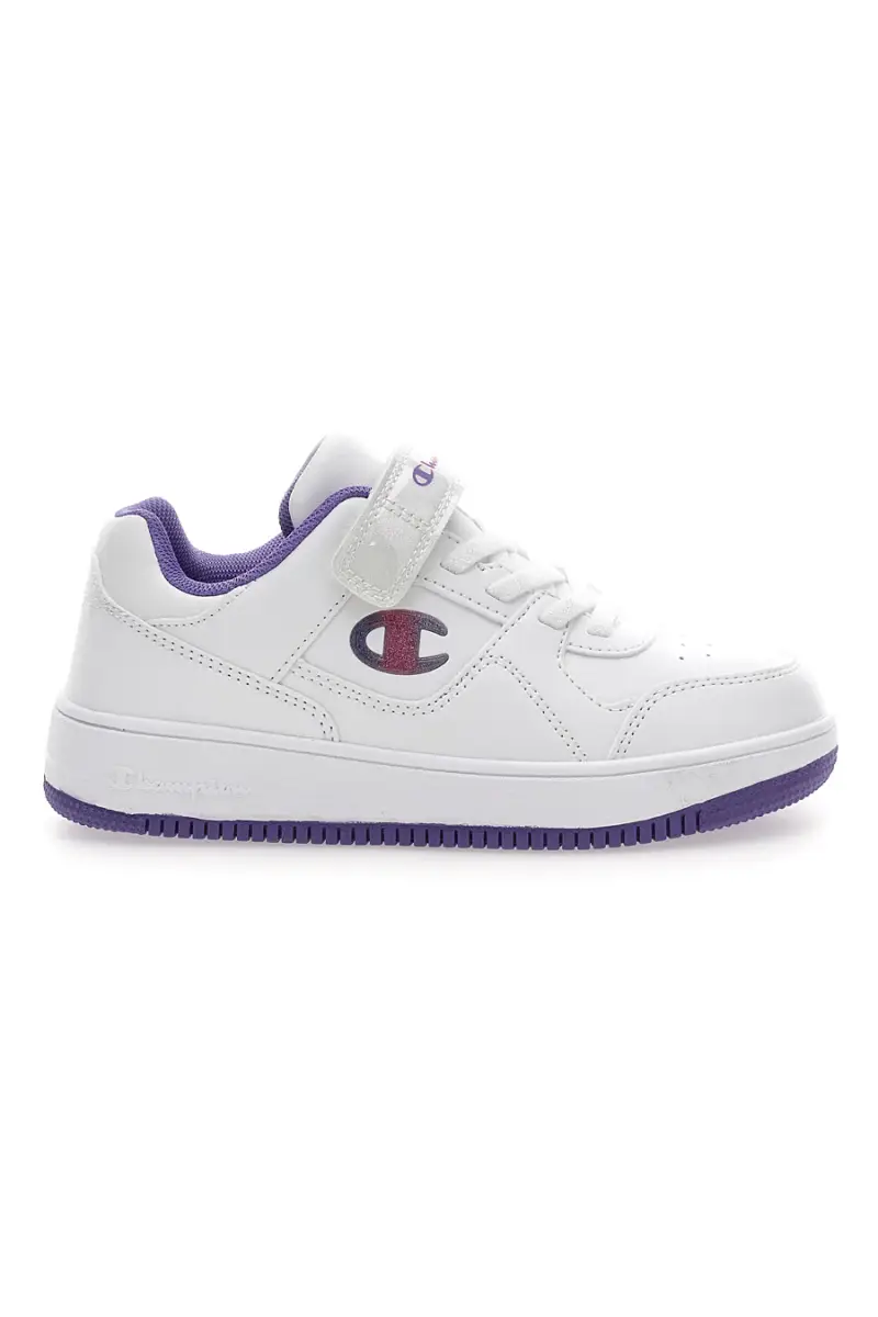 Sneakers bianco tomaia in materiale sintetico Champion Rd18 Low G Ps [BIANCO]