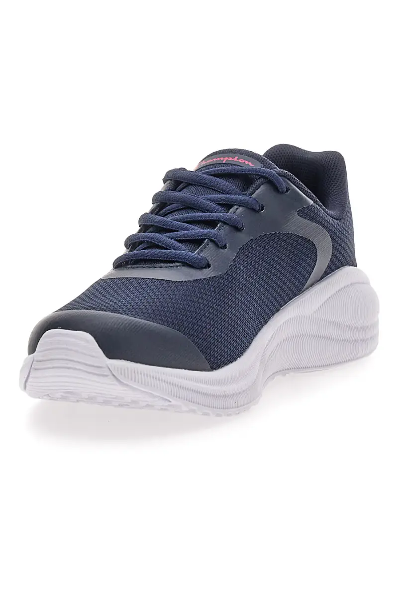 Sneakers blu con logo rosa in mesh traspirante Champion SYPHON ENGAGE MESH G GS [BLU] miniatura 3
