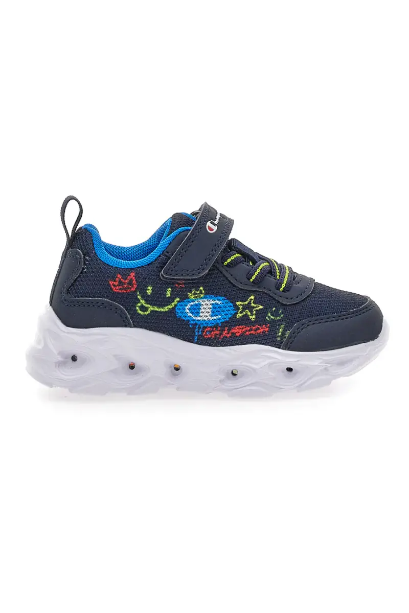Sneakers blu con luci e stampa grafica Champion Funfair Print B TD [BLU SCURO] miniatura 2