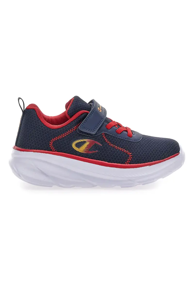 Sneakers blu e rosse con strappo Champion HRO J B PS Low [BLUE]