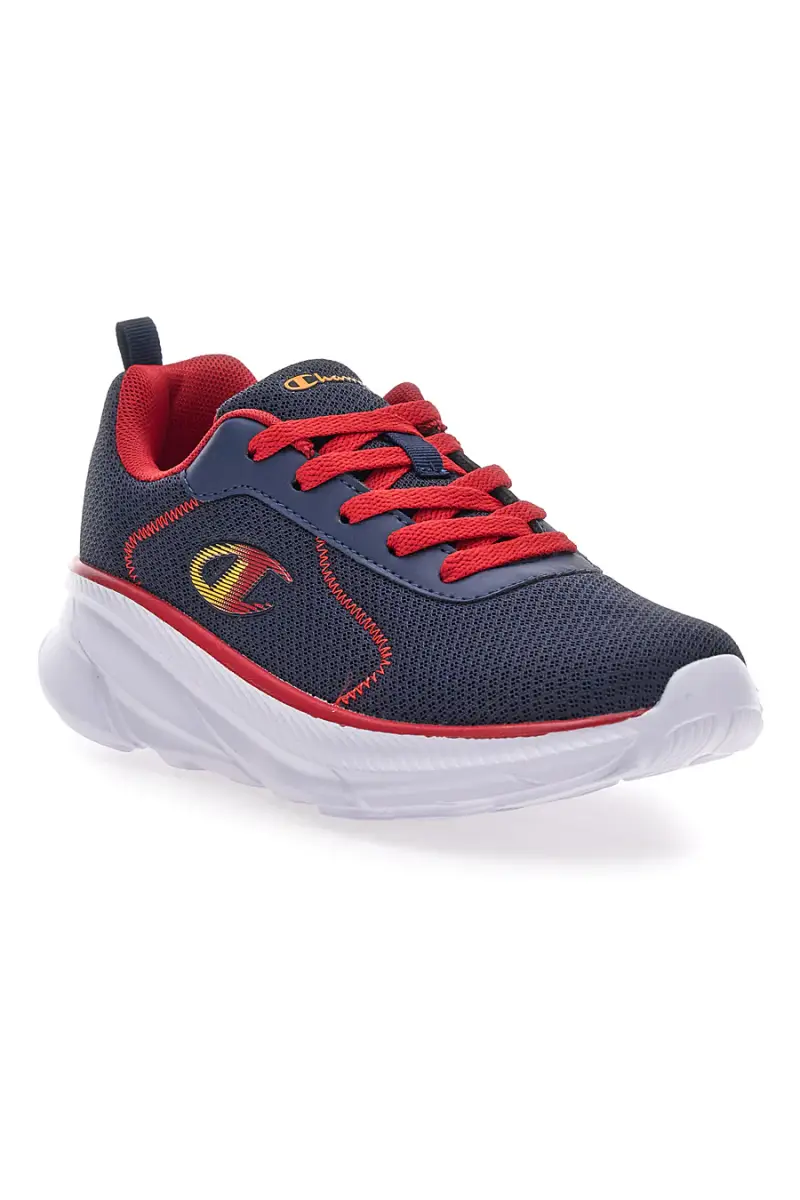 Sneakers blu e rosse con suola sportiva Champion Hro Jb Gs Low Cut [NNY] miniatura 2