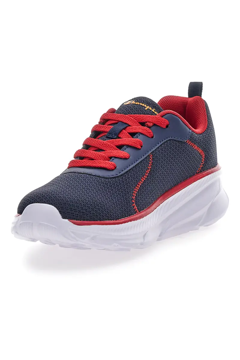 Sneakers blu e rosse con suola sportiva Champion Hro Jb Gs Low Cut [NNY] miniatura 3