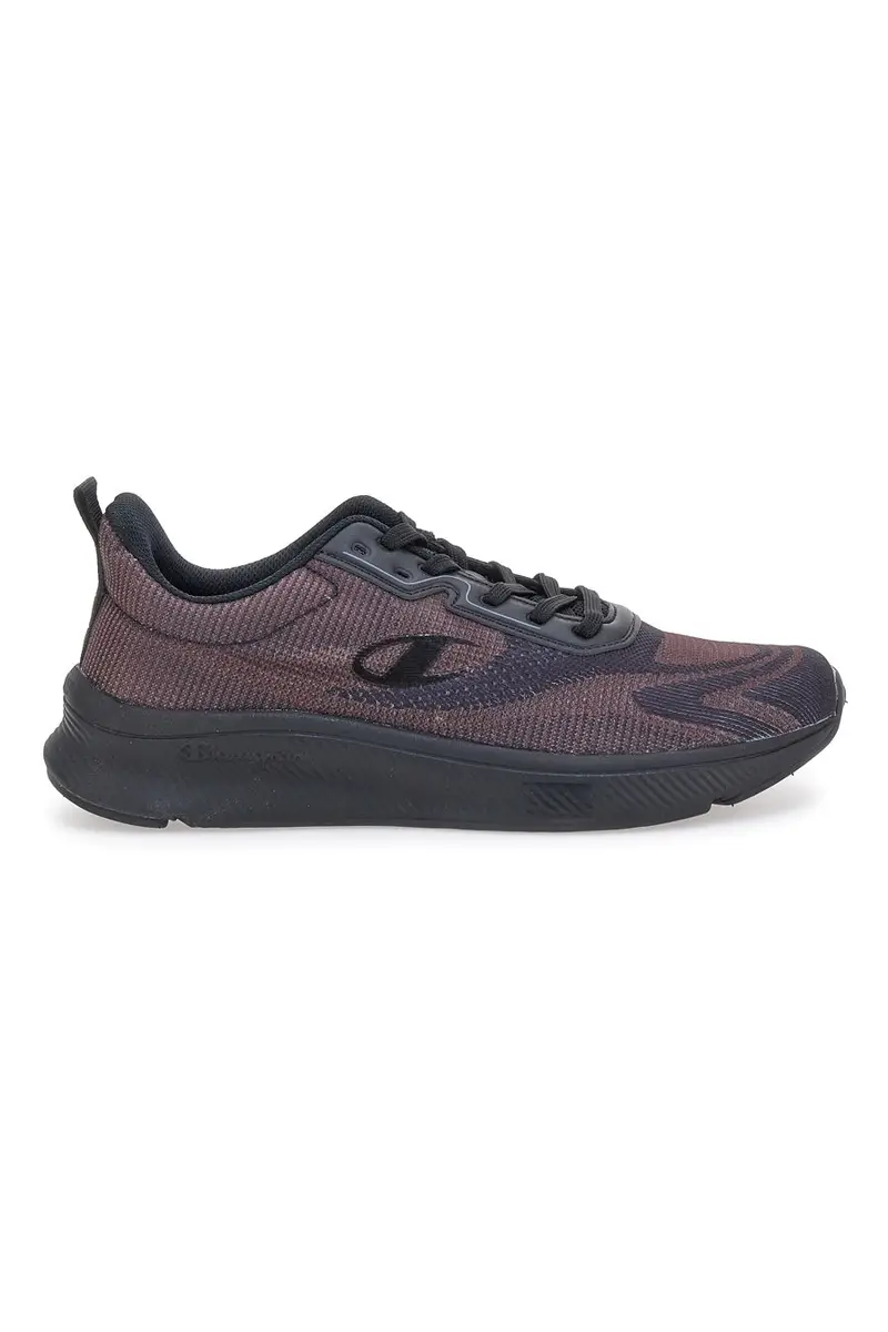 Sneakers bordeaux running in mesh con suola nera Champion Galactic Low Cut Shoe [NERO]