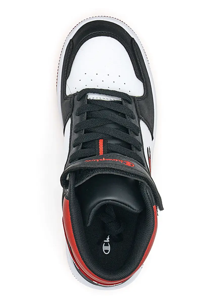 Sneakers Champion Rebound 2 0 Mid Bianco-Nero-Rosso [NERO miniatura 5