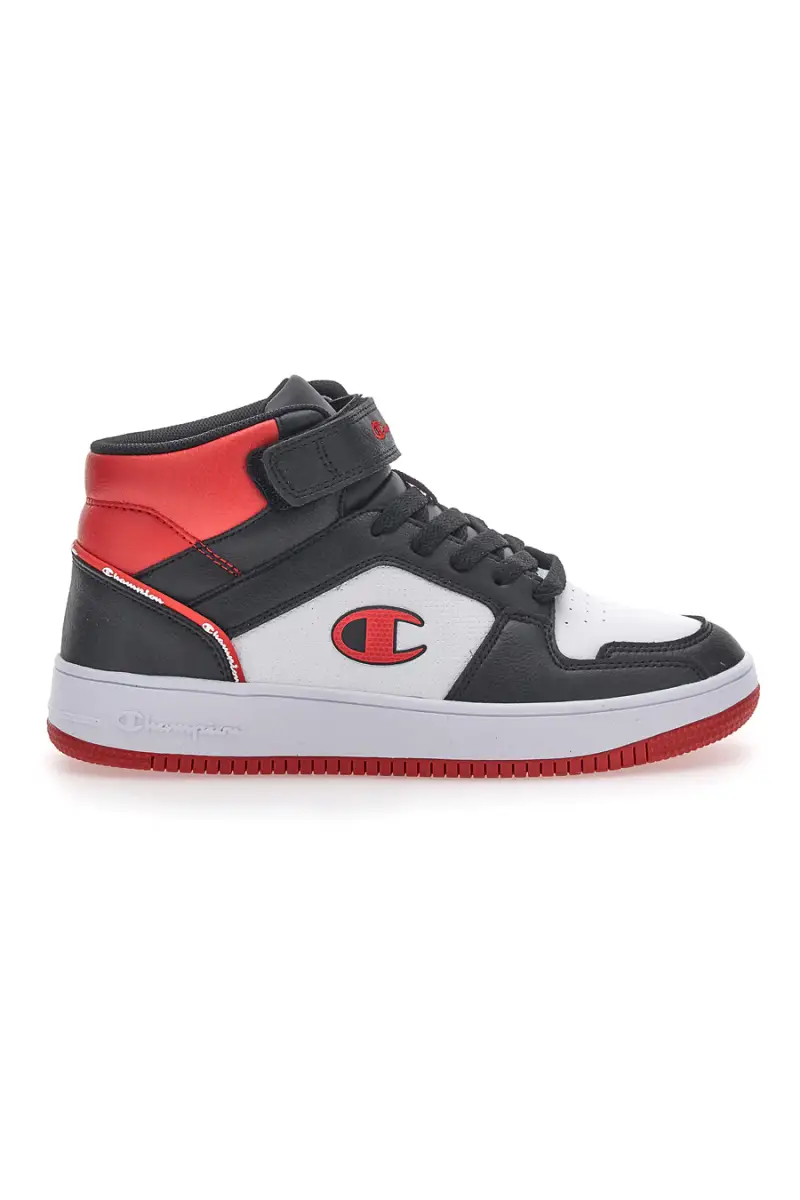 Sneakers Champion Rebound 2 0 Mid Bianco-Nero-Rosso [NERO