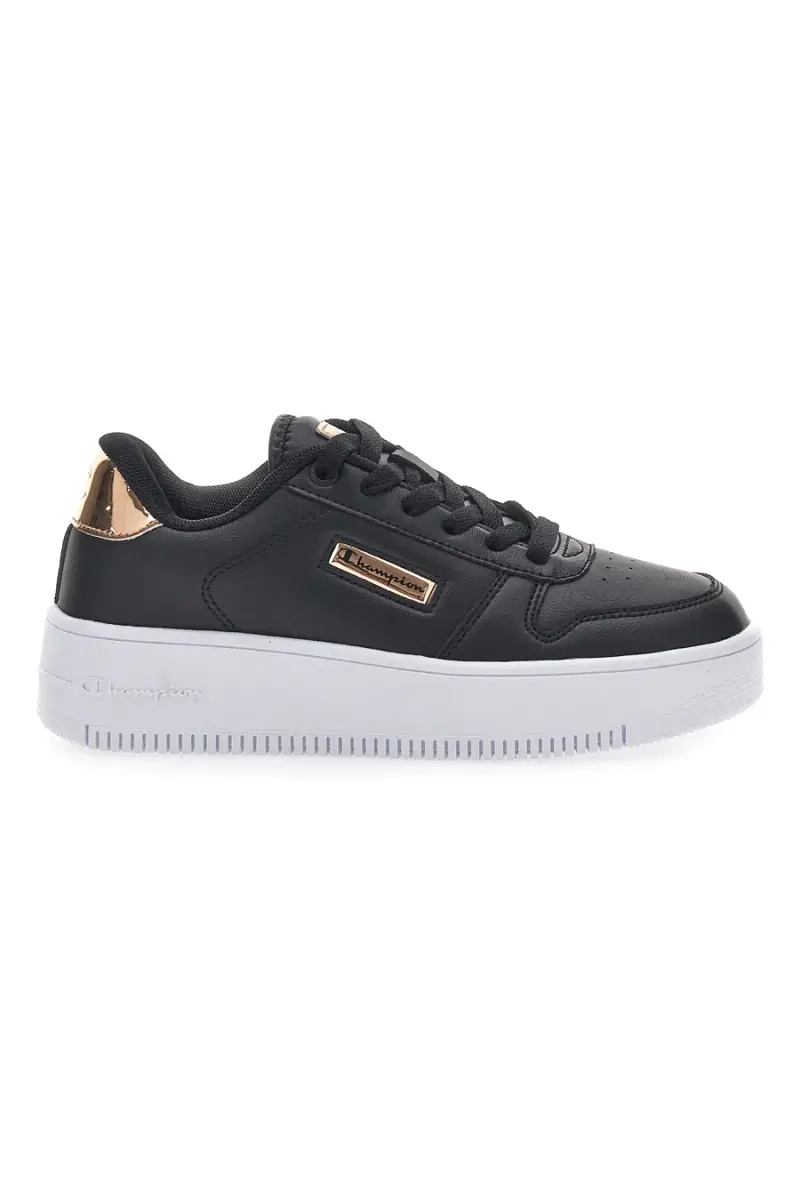 Sneakers Con Flatform Nere Champion Rebound Plat Metal [NERO
