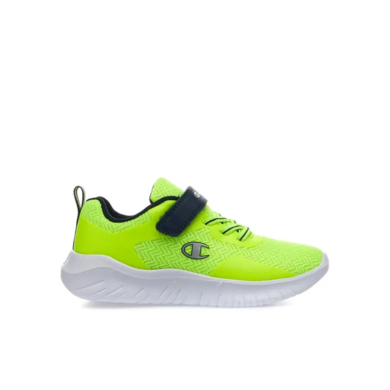 Sneakers da ginnastica giallo fluo Softy Evolve con velcro da bimbo