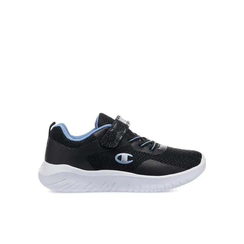 Sneakers da ginnastica nere con dettagli a contrasto Softy Evolve da bimba