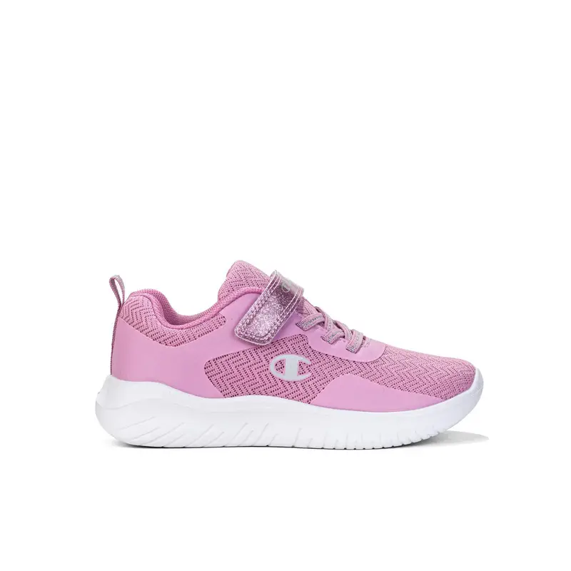 Sneakers da ginnastica rosa Softy Evolve con velcro da bimba