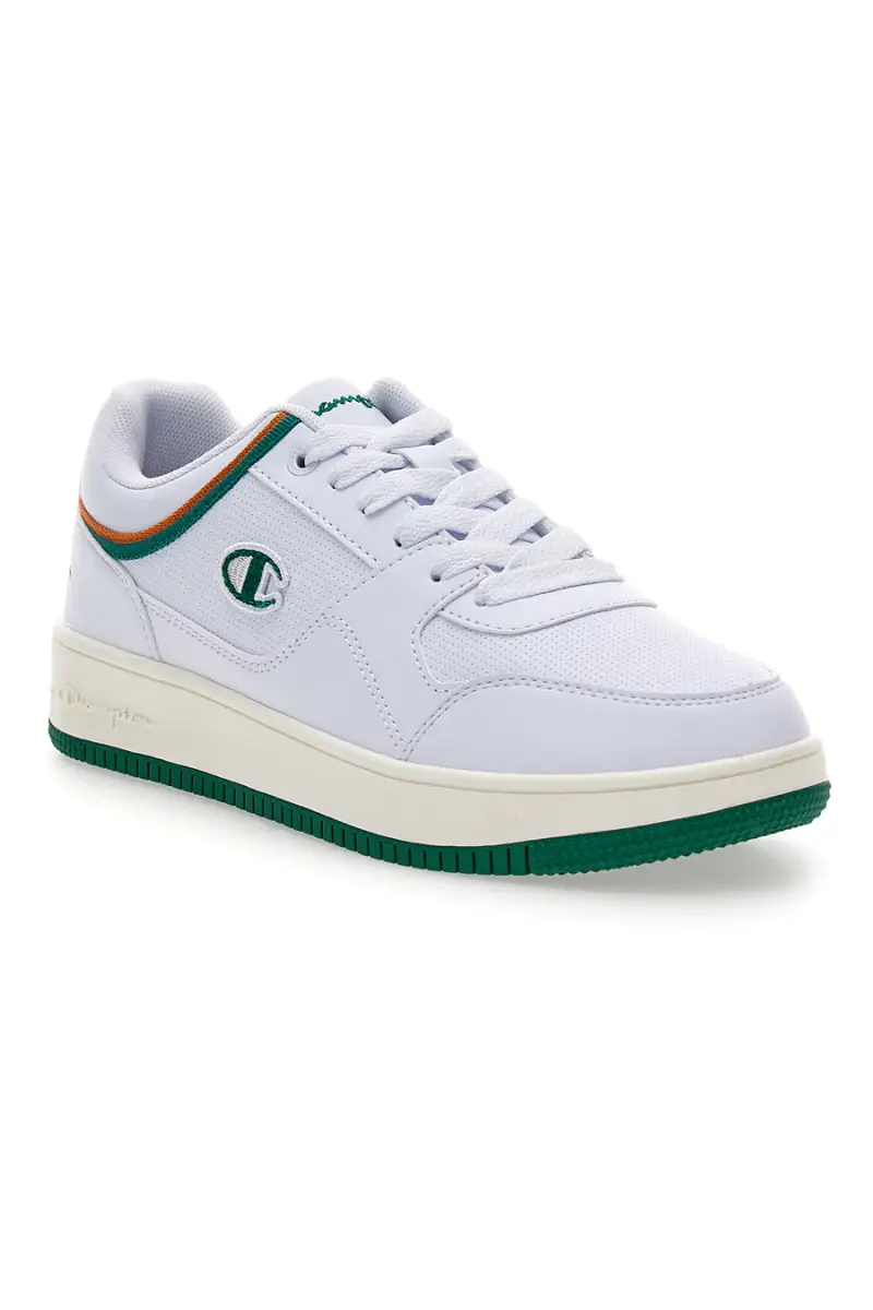 Sneakers da uomo bianche con dettagli verdi Champion RD18 Low [BIANCO] miniatura 2