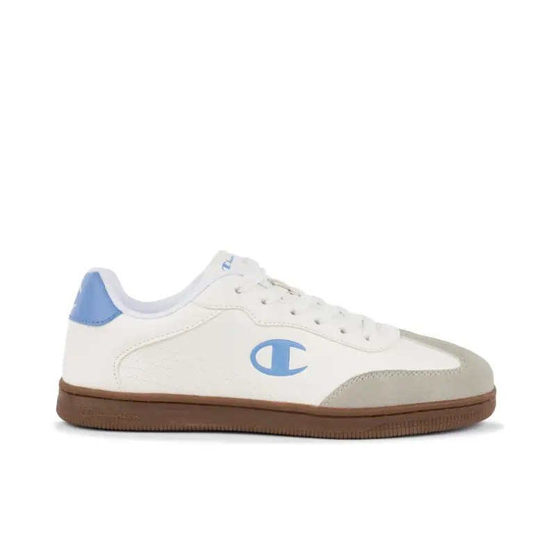 Sneakers donna bianche da tennis con logo laterale colorato