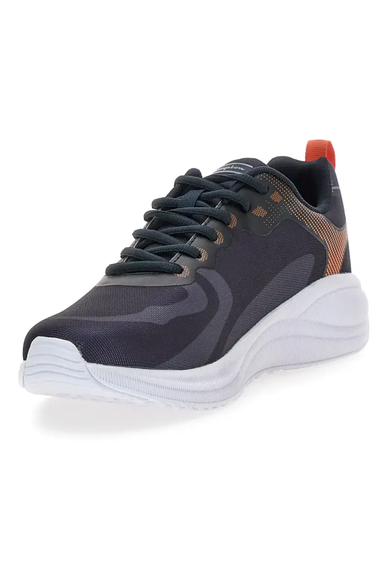 Sneakers grigio scuro con stampa grafica Champion SYPHON SCRIPT 2.0 [GRIGIO] miniatura 3