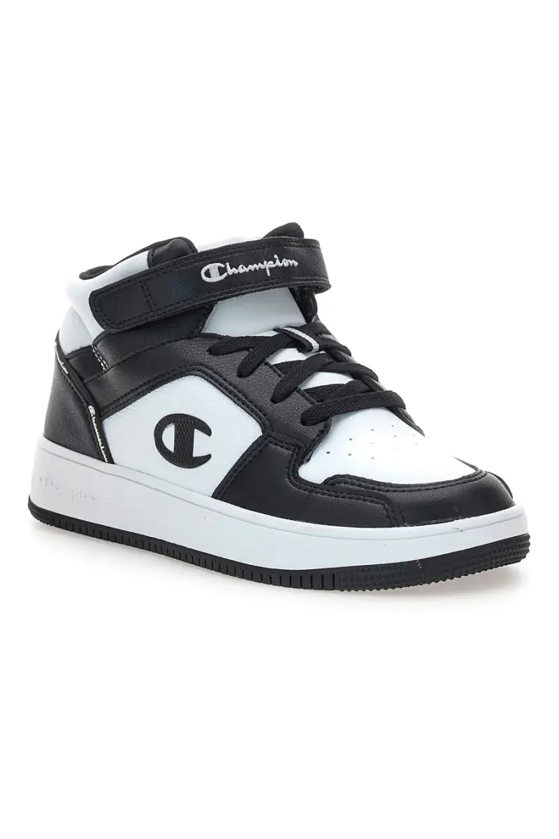 Sneakers mid bianche e blu con strappo Champion RD18 2 MID B PS [BIANCO] miniatura 2