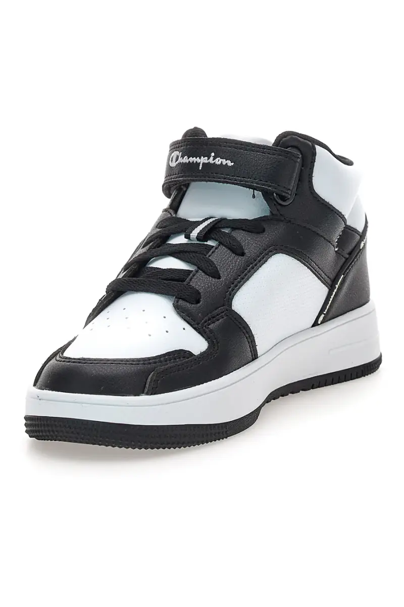 Sneakers mid bianche e blu con strappo Champion RD18 2 MID B PS [BIANCO] miniatura 3