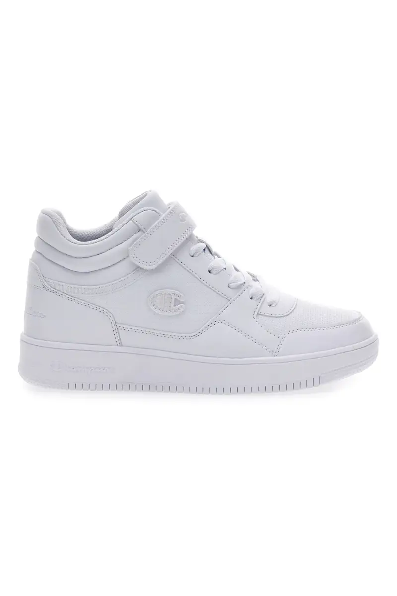 Sneakers Mid-Cut Bianche Alte con Velcro sulla Caviglia CHAMPION RD18 MID [BIANCO]