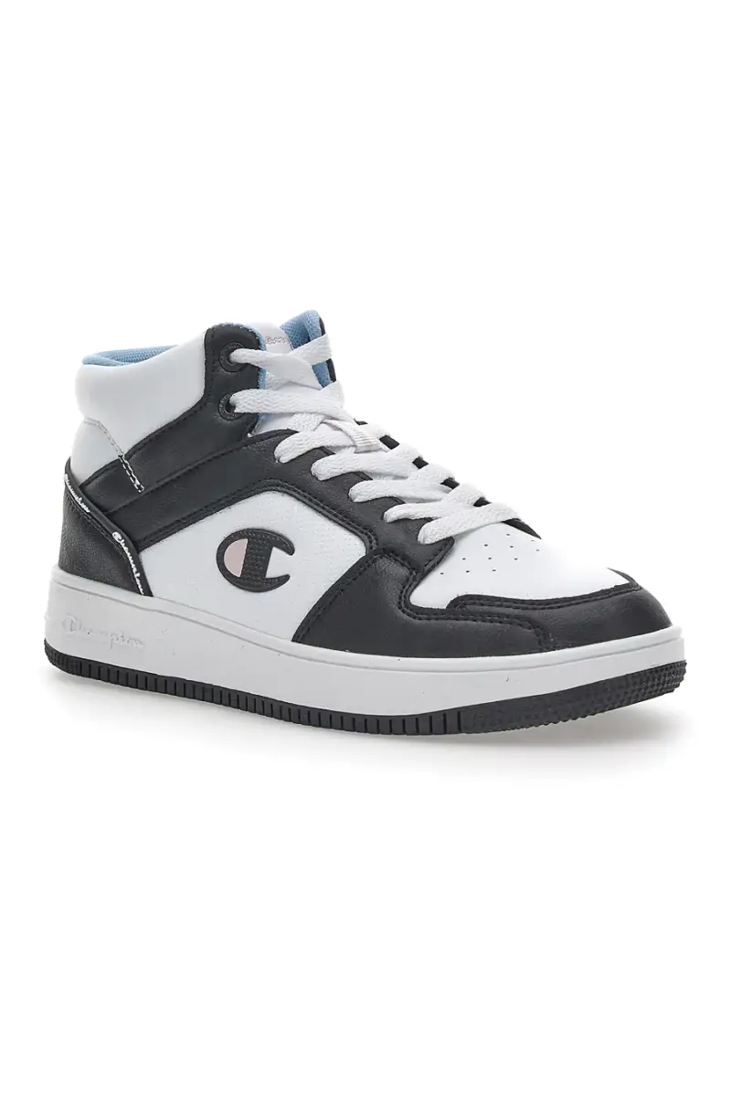 Sneakers Mid Cut Champion Rebound 2.0 Mid Bianche-Nere [BIANCO miniatura 2