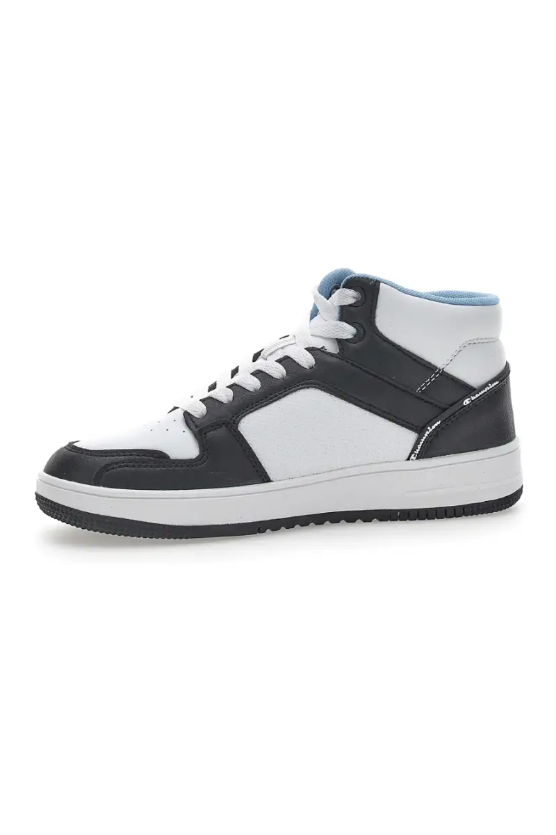 Sneakers Mid Cut Champion Rebound 2.0 Mid Bianche-Nere [BIANCO miniatura 3