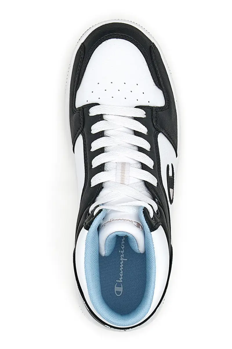 Sneakers Mid Cut Champion Rebound 2.0 Mid Bianche-Nere [BIANCO miniatura 5