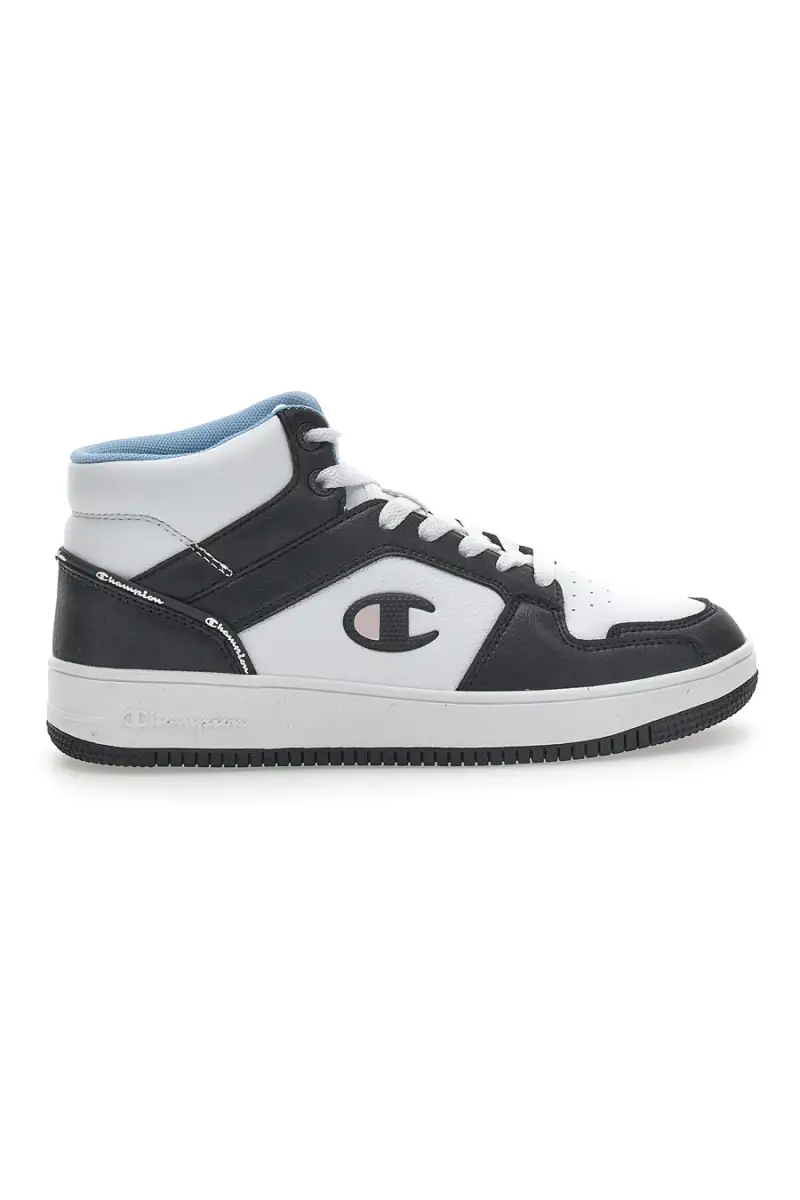 Sneakers Mid Cut Champion Rebound 2.0 Mid Bianche-Nere [BIANCO